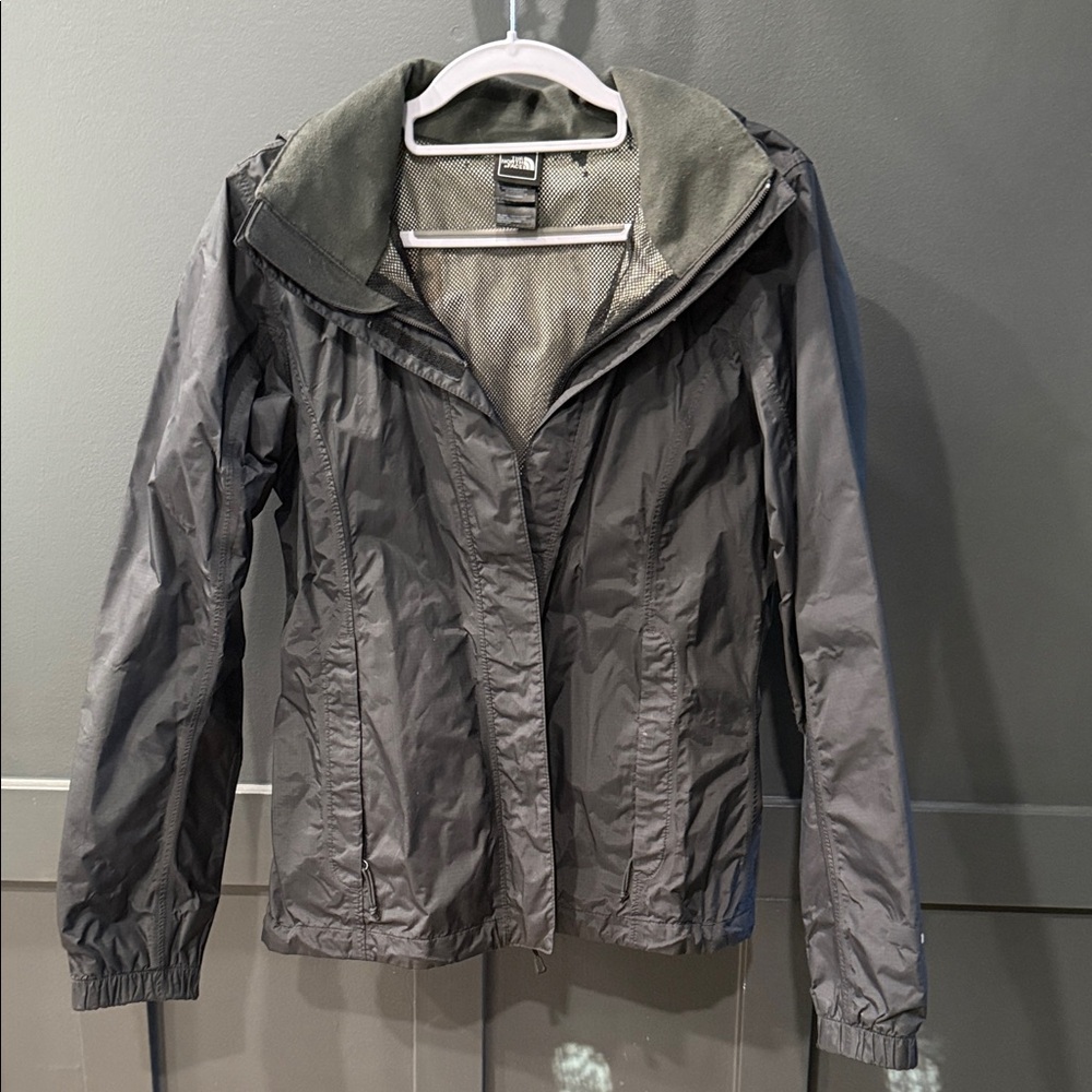 North Face Black Rain Jacket/Windbreaker